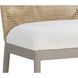 Calandri Greige / Louis Cream Outdoor Dining Chair in Natural / Louis Cream, Set Of 2
